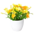 thumbnail image 1 of Visland Potted Artificial Flowers Fake Flowers in Pots Faux Flowers in Pot for Home Office Decoration Desktop Decor, 1 of 2