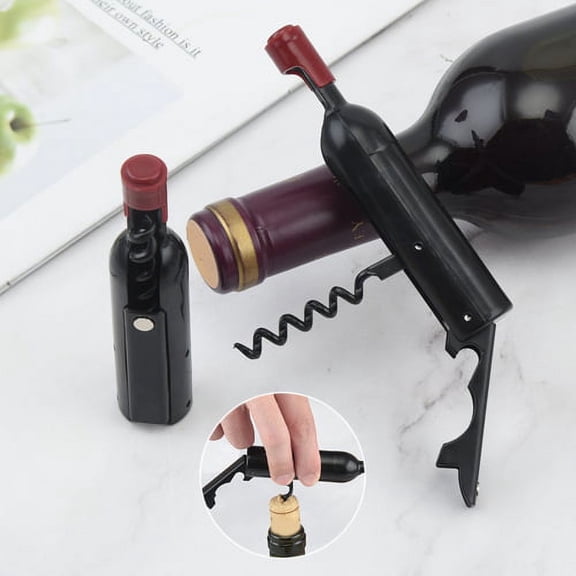 Visland Professional Waiters Corkscrew - Wine Key with Plastic Rubber Grip, Beer Bottle Opener