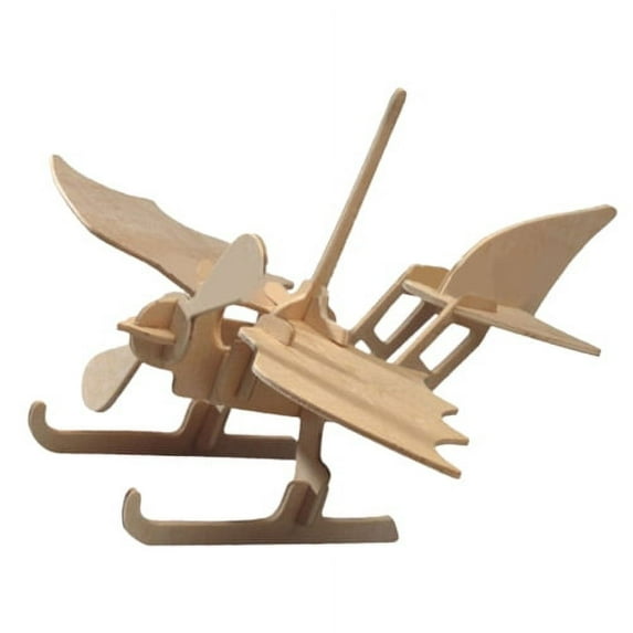 Visland Puzzled Bundle of Airplanes - Wooden 3D Puzzles Construction Kits, Educational DIY Aircraft Toys Assemble Models Wood Craft Hobby