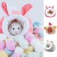 thumbnail image 1 of Visland Rabbit Guinea Pig Hamster House Bed Cute Soft Small Animal Pet Winter Warm Squirrel Hedgehog Chinchilla House Cage Nest Hamster Accessories, 1 of 7