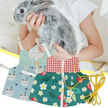 StarBay Rabbit Harness Gentleman Vest Design Walking Fabric Pet Leashes ...