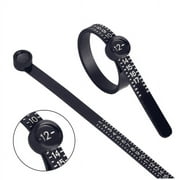 WEIYIN Visland Ring Sizer Measuring Tool Reusable Finger Size Gauge Jewelry Sizing Tool 1-17 USA Rings Size