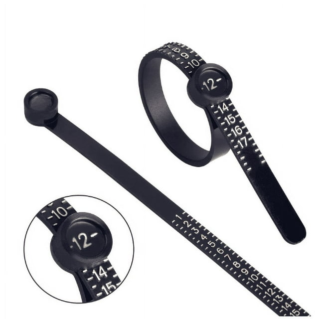 Visland Ring Sizer Measuring Tool Reusable Finger Size Gauge Jewelry