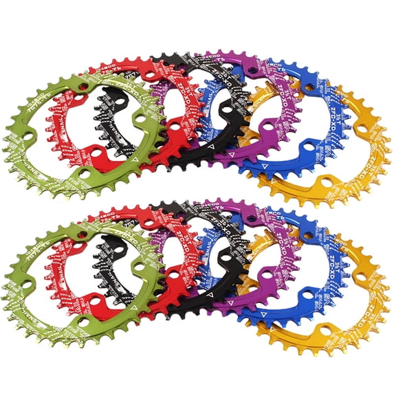 Visland Round Oval 104BCD 32T 34T 36T 38T Narrow Wide Chainring Single Chainring for 8/9/10/11-Speed