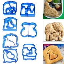 Visland Sandwich Cutters and Bread Crust Shape Remover for Kids, Cute Animals Shapes Toast Mould DIY Sandwich Slicer Maker Kit for Children Bento Lunch Box Food Decor