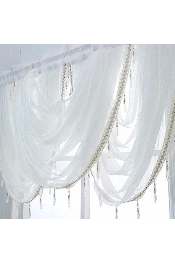 Sheer Bathroom Easy To Clean, Short Style Through the Rod, Polyester