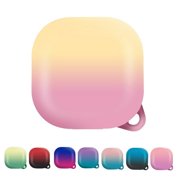 Visland Silicone Multi color Cover for Bluetooth Earphone Compatible with Galaxy Buds Live Case Mini Washable Protective Cover Multicolor Gradient