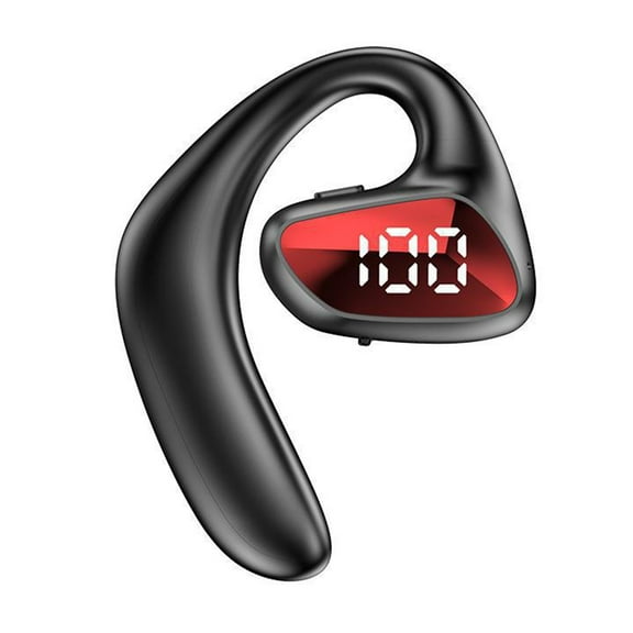 Visland Single Wireless Headset Bone Conduction Technology One-sided Open Ear Design Power Display Wireless Earbud for Run - 1PC