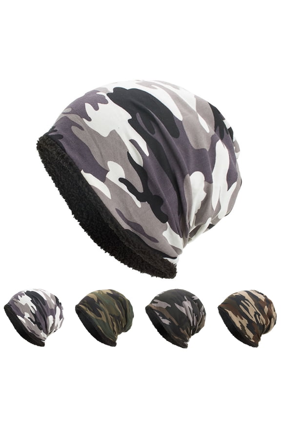 Slouchy Beanie for Men Womne Winter Hats for Guys Cool Beanies Lined Fleece Warm Thick Skully Binie Hat