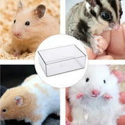 Visland Small Animal Bath Box , PP Critters Sand Bath Shower Room %26 Digging Sand Container for Hamsters Mice Lemming Gerbils or Other Small Pets