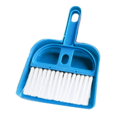 Visland Small Dustpan and Brush Set, Whisk Broom and Dust Pans, Mini Hand Broom and Dustpan Cleaning Tool for Cars, Desk, Keyboard, Countertop and Pet Nest