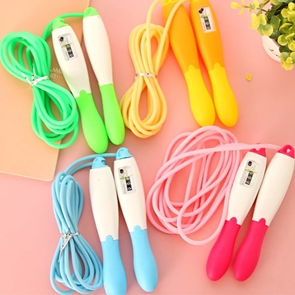Visland Sport Fitness Adjustable Adult Kids Counting Handle Jump Skipping With Counter