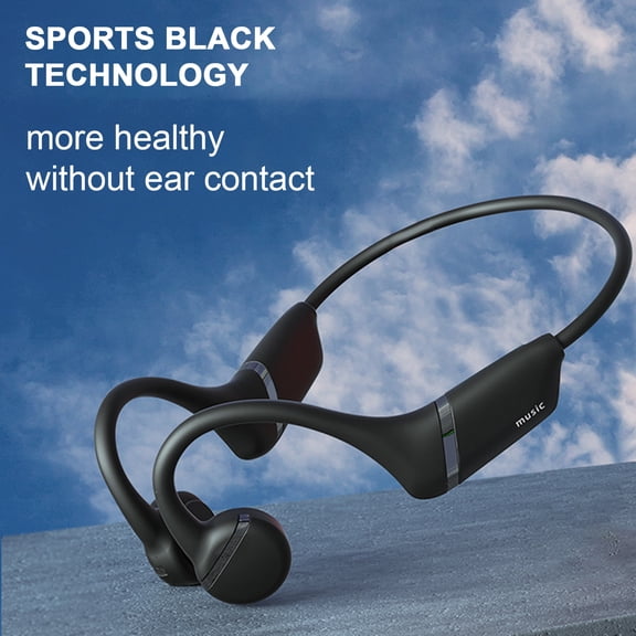 Visland Sport Headset Touch Control Intelligent Noise Reduction Stereo Surround Music Game Call Function Waterproof Wireless Bluetooth-compatible Headset Earphone for Running