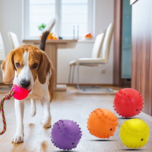 Dog toy ball with cheap teeth