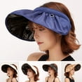 thumbnail image 1 of Visland Sun Visor Wide Brim UV Protection Hats for Women Packable Roll-up Beach Cap Foldable Dual Purpose Headband for Women, 1 of 6