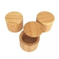 thumbnail image 1 of Visland Totally Bamboo Salt Cellar Bamboo Storage Box with Magnetic Swivel Lid, Moistureproof Spice Jar, 1 of 7