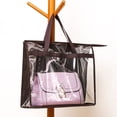thumbnail image 1 of Visland Transparent Dustproof Large Capacity Storage Bag Organizer Holder Handbag Pouch, 1 of 8