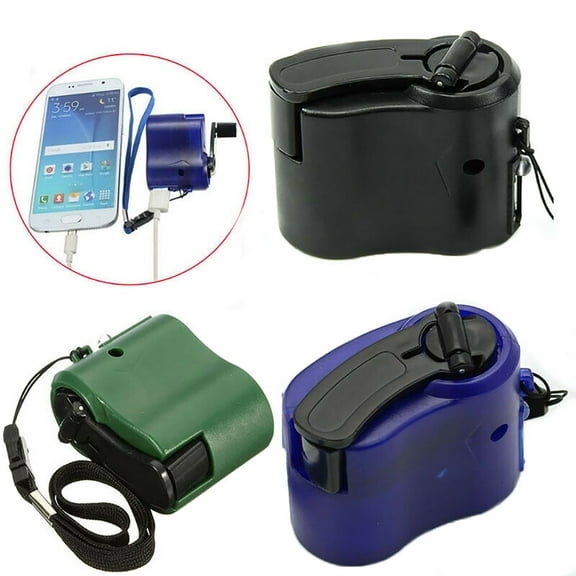 Visland USB Hand Crank Phone Charger Manual Outdoor Hiking Camping Emergency Generator