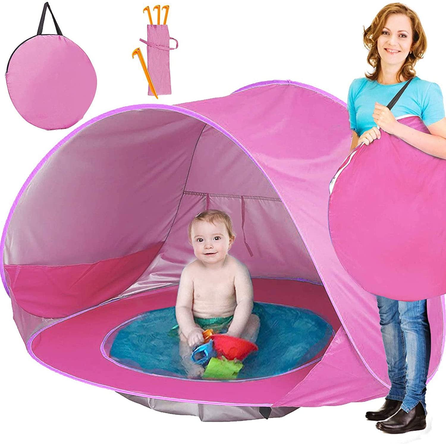 LADIES TENT サンスクリーン 50ml Visland Baby Beach Tent, Popup Portable Sun Shelter with