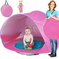 thumbnail image 1 of Visland UV Protection 46.06" x 31.10" Beach Tent, Pink, 1 of 8