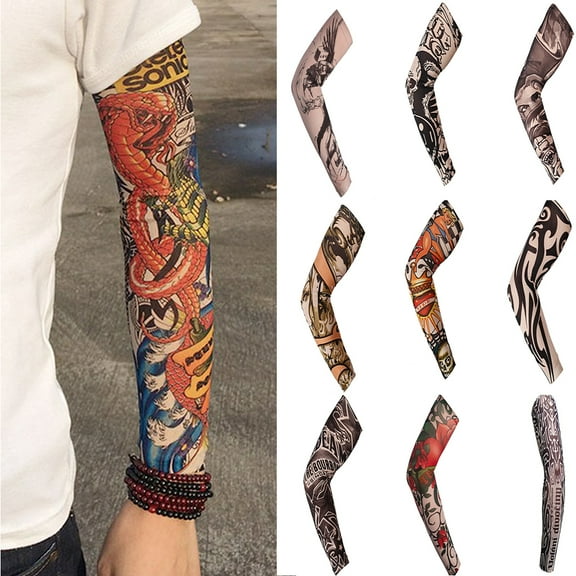 Visland UV Sun Protection Compression Arm Sleeves - Tattoo Cover Up - Cooling Athletic Sports Sleeve for Football, Golf & Volleyball