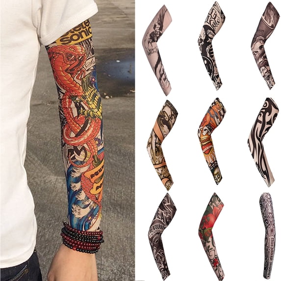 Visland UV Sun Protection Compression Arm Sleeves - Tattoo Cover Up - Cooling Athletic Sports Sleeve for Football, Golf & Volleyball