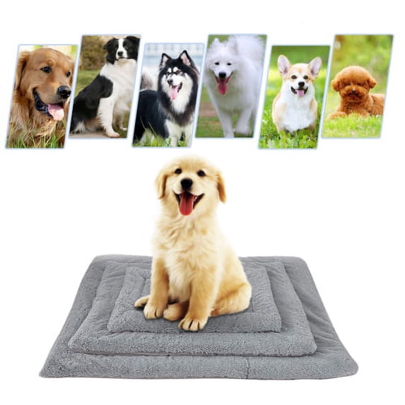 Visland Ultra Soft Pet(Dog/Cat) Crate Mat Anti-Slip Machine Washable Kennel Pad Dog Sleeping Well Bed for Dogs