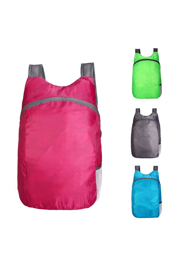 Ultralight Lightweight Packable Foldable Travel Camping Hiking Outdoor Sports Backpack Daypack-Black