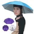 thumbnail image 1 of Visland Umbrella Hat fishing Umbrella Hat Hands Free Foldable Uv Umbrella Cap Adjustable Headwear For Fishing Travel Hiking Camping, 1 of 7