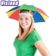 thumbnail image 1 of Visland Umbrella hat Waterproof Unisex Hat, Polyester, Multicolor, 1 of 6