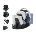 thumbnail image 1 of Visland Universal Game Controller & Headphone Stand Holder for Xbox ONE Series X PS5 Switch STEELSERIES Gamepad & More Stay Organized No Screws, 1 of 8