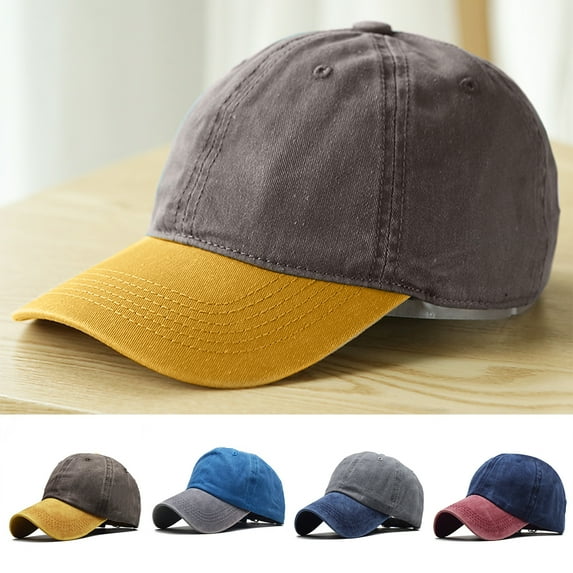 Visland Vintage Cotton Blend Washed Adjustable Baseball Caps Men and Women, Unstructured Low Profile Plain Classic Retro Dad Hat