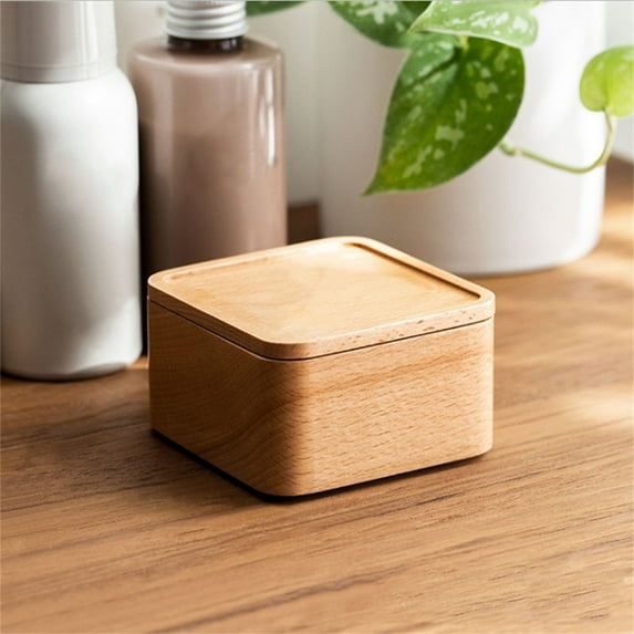 Visland Visland Beech Wood Box Watch String Box Wooden Jewelry Box Gift Box Jewelry Storage Box Small Packaging Box