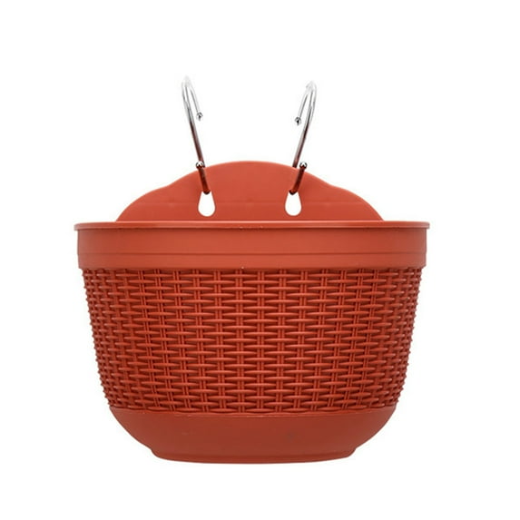 Visland Wall Hanging Planter with S Hooks, for Hanging Herbs Succulents or Other Small Plants, Fence or Wall Mounted Planters Container, for Home Garden Patio Indoors and Outdoors