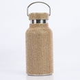 thumbnail image 1 of Visland Water Bottle Bling Rhinestone Stainless Steel Thermal Bottle Refillable Water Bottle Insulated Water Bottle Glitter Water Bottle for Women (Golden,500 ml), 1 of 8