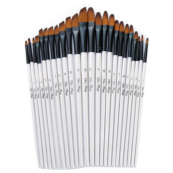 Visland Watercolor Detail Paint Brushes 12PCS for Watercolors,Acrylics,Inks,Gouache,Oil and Tempera