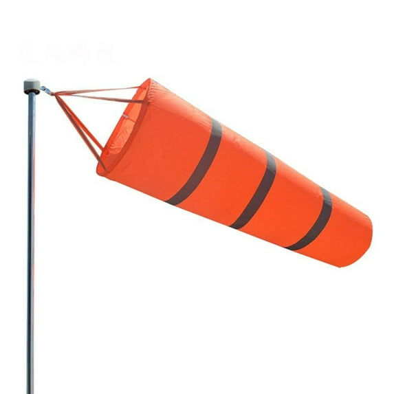 Visland Windsock - Rip-stop Polyester Wind Direction Measurement Sock Bag with Reflective Belt - For Outdoors Airport Farm & Park