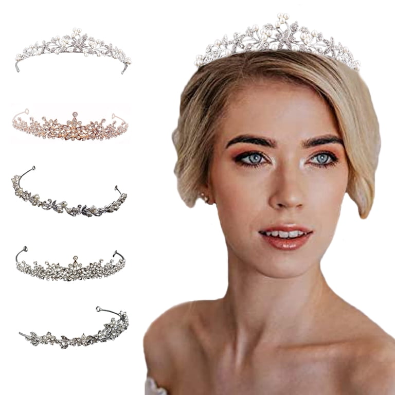 Visland Women Crown Tiara, Rhinestone Crystal Fashionable  display picture 2