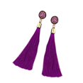 thumbnail image 1 of Visland Women Fashion Bohemian Earrings Jewelry Long Tassel Fringe Boho Hook Drop Dangle, 1 of 3