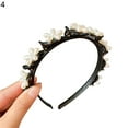 thumbnail image 1 of Visland Women Headband, Fashion Elegant Resin Faux Pearl Non-Slip Elastic Bangs Clip Hairband Hair Hoop Hair Accessories for Washing Face and Daily Wear, 1 of 7