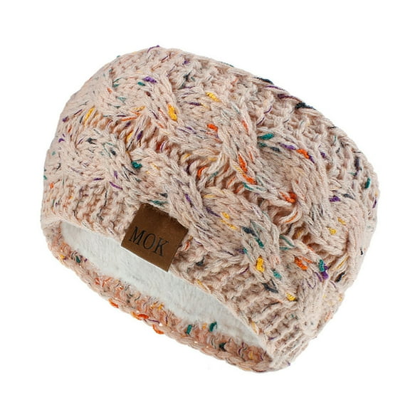 Visland Women Knit Headband, Fashion Elastic Soft Skin-friendly Plush Woolen Yarn Winter Head Ear Warm Wide Hair Band Headwear Ear Warmers Hair Scrunchies Scarves