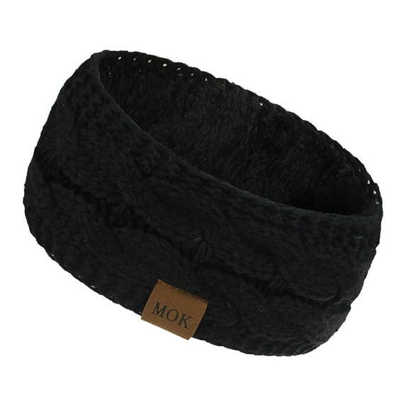 Visland Women Knit Headband, Fashion Elastic Soft Skin-friendly Plush Woolen Yarn Winter Head Ear Warm Wide Hair Band Headwear Ear Warmers Hair Scrunchies Scarves