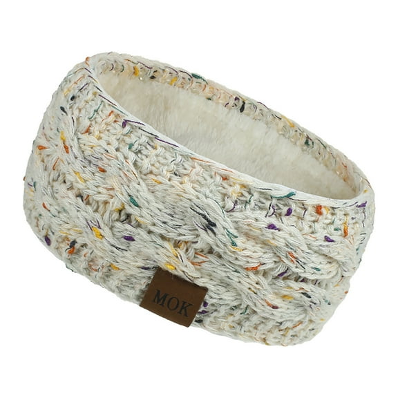 Visland Women Knit Headband, Fashion Elastic Soft Skin-friendly Plush Woolen Yarn Winter Head Ear Warm Wide Hair Band Headwear Ear Warmers Hair Scrunchies Scarves