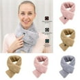 thumbnail image 1 of Visland Women Men Heated Scarf, Electric Adjustable 3 Levels 25-45 Degree Celsius Fashion Casual Solid Color Soft Cozy Plush Winter Neck Warm Scarf Wrap for Outdoor Daily Wear, 1 of 8