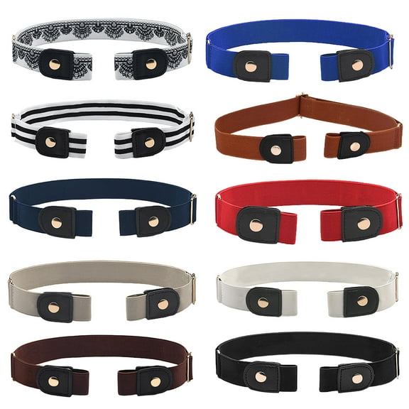 Visland Women/Men No Buckle Belt, Stretch Comfortable Adjustable Waist Belt for Jeans 1Pc