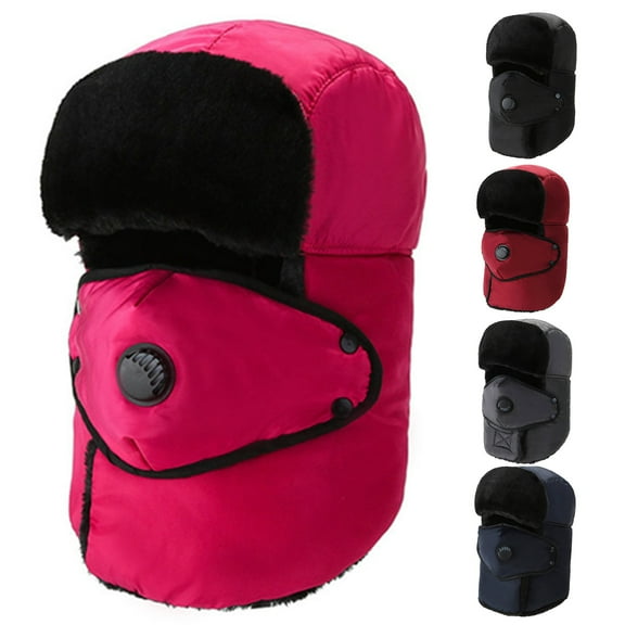Visland Women/Men Winter Face Mask Cover, Thicken Windproof Warm Face Cover Snow Cap with Breathing Valve for Skiing Snowboarding Hiking Climbing Cycling