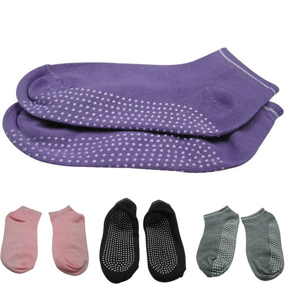 Visland Women Non Slip Yoga Socks, 4-pairs
