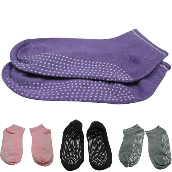 Visland Women Non Slip Yoga Socks, 4-pairs
