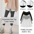 thumbnail image 1 of Visland Women Skirt Shirt Extenders, Adjustable Layering Fake Top Lower Sweep for Sweater Sweatshirt Coat 1PC, 1 of 8