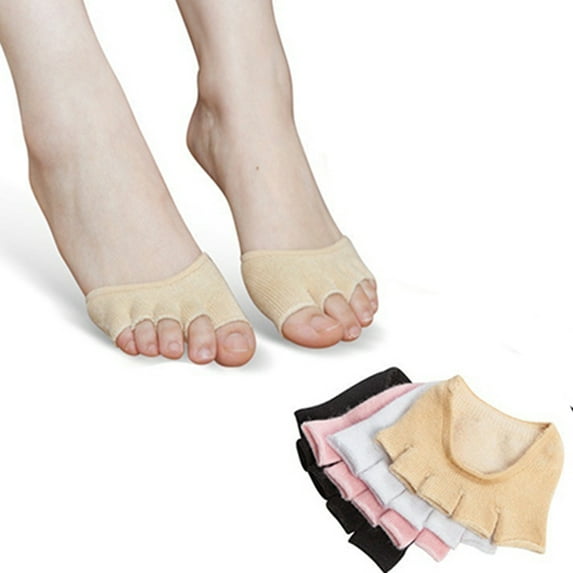 Visland Women Toe Socks No Show ,Invisible Sock Toe Liner Covers for High Heels Flats Boots
